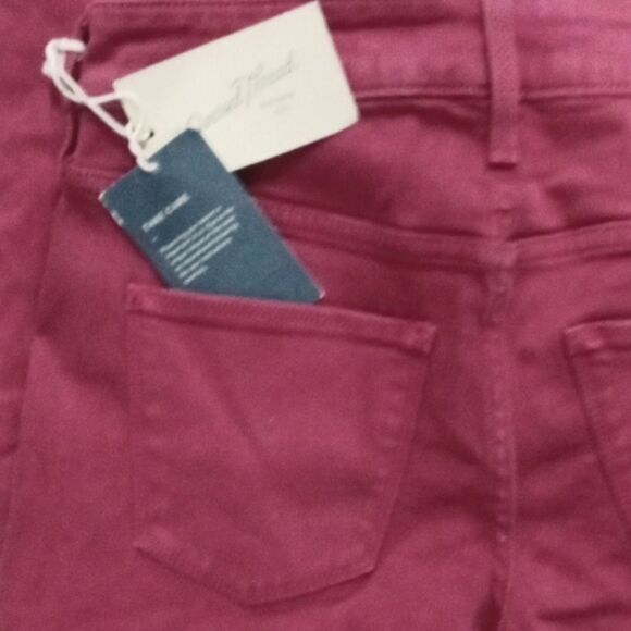NWT High Rise Skinny Jeans- Mulberry Pink - Picture 5 of 7